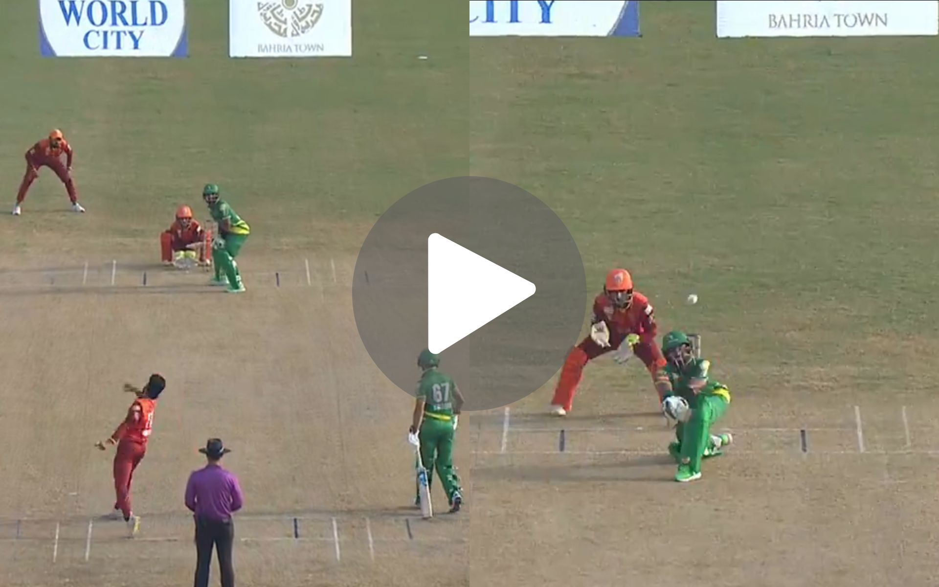 [Watch] Babar Azam's Tactical Ploy Spoils Rizwan's Signature Slog Sweep In Champions Cup